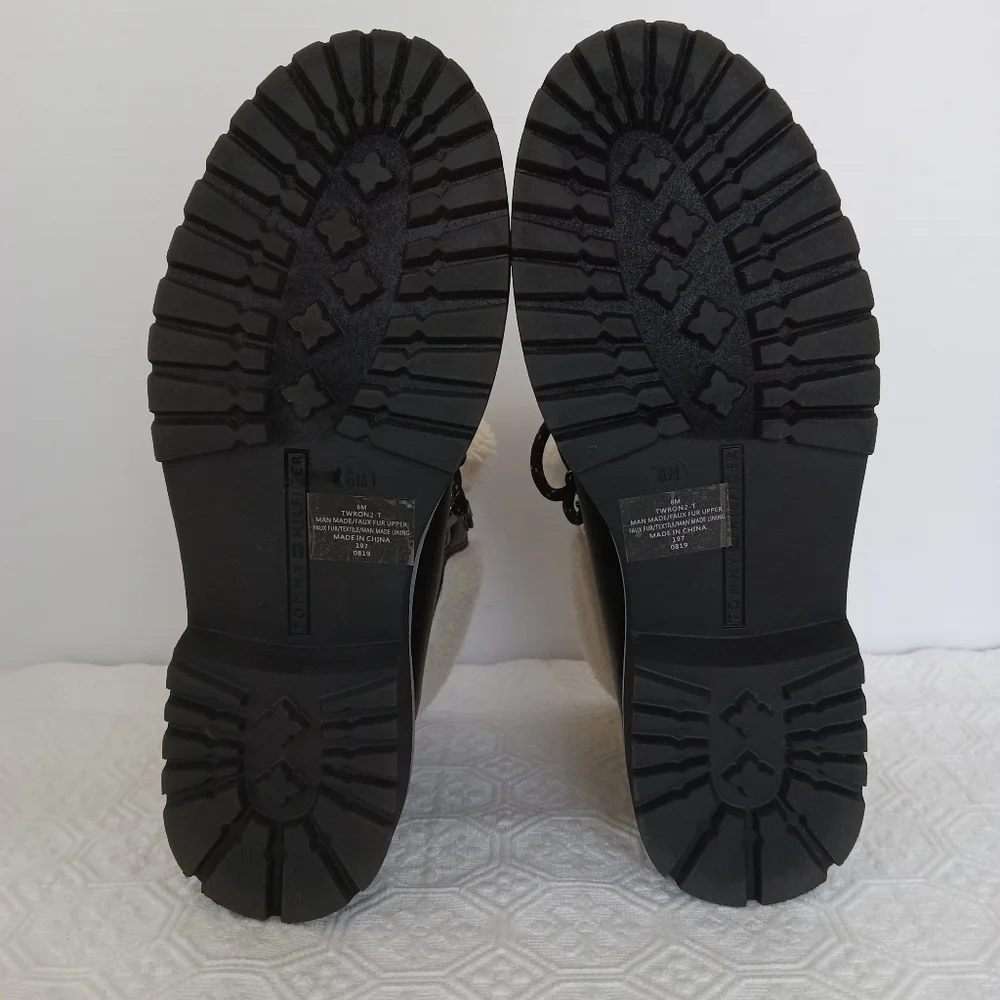 Tommy Hilfiger black faux